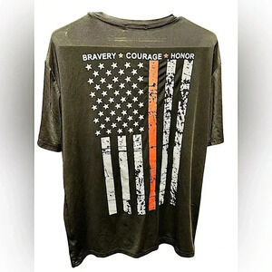 HEQU fire department support t shirt  XL